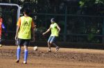 Ranbir Kapoor plays football in Sacred Heart Boys high School Khar, Mumbai on 21st Sept 2014